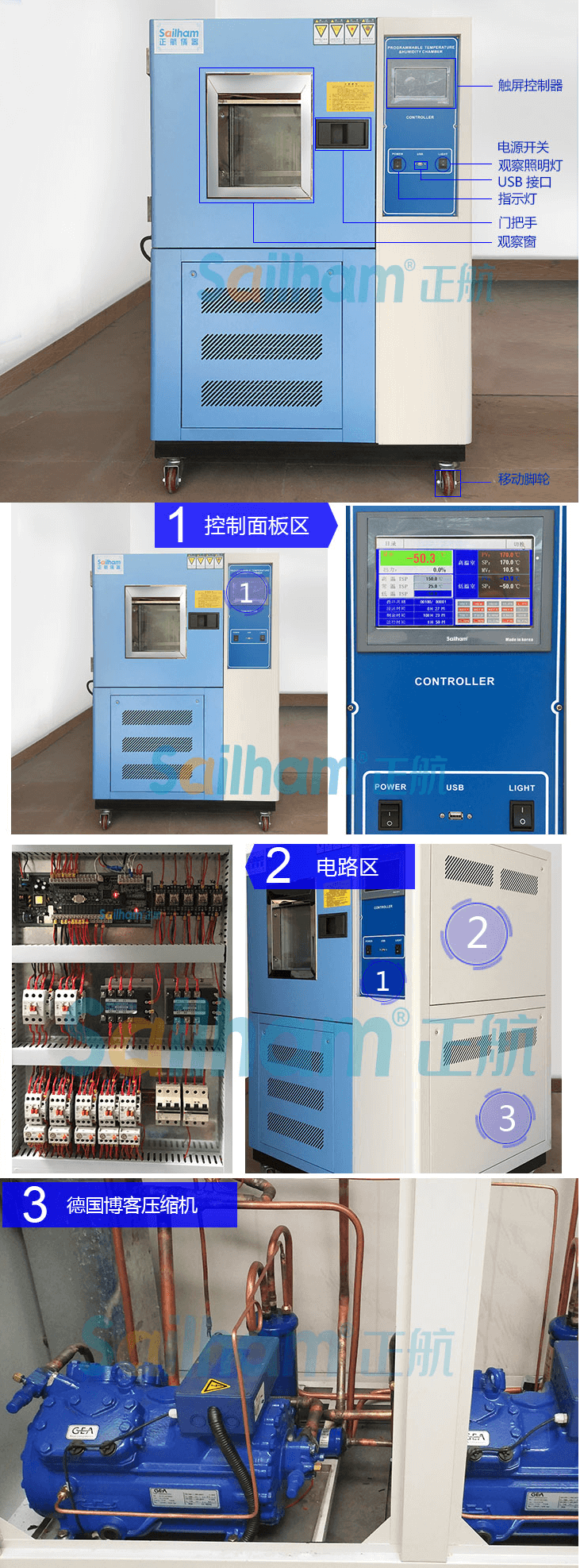快速溫變濕熱試驗箱產品細節圖,快速溫變濕熱試驗機設備產品細節圖,
